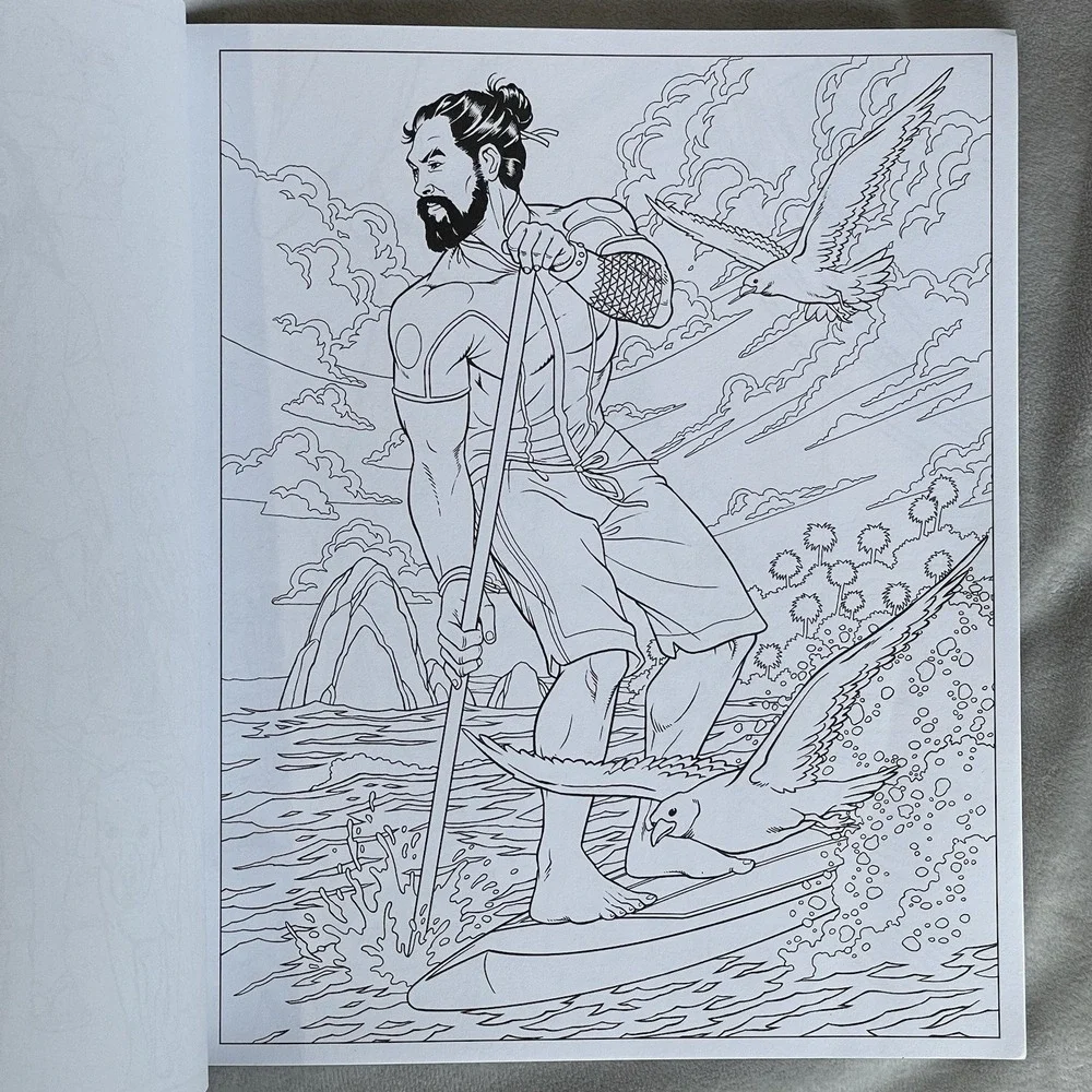 Jason Momoa‎ Coloring Book of Fantasies New Crush Color Dreamboat